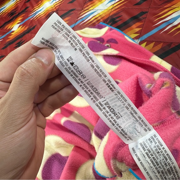 Disney Pixar Toy Story Lotso Pink Fleece Full Zip Vest Plus Size Women's Size 2X - Picture 10 of 11